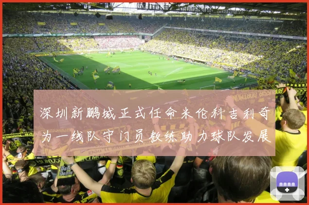深圳新鹏城正式任命米伦科吉利奇为一线队守门员教练助力球队发展